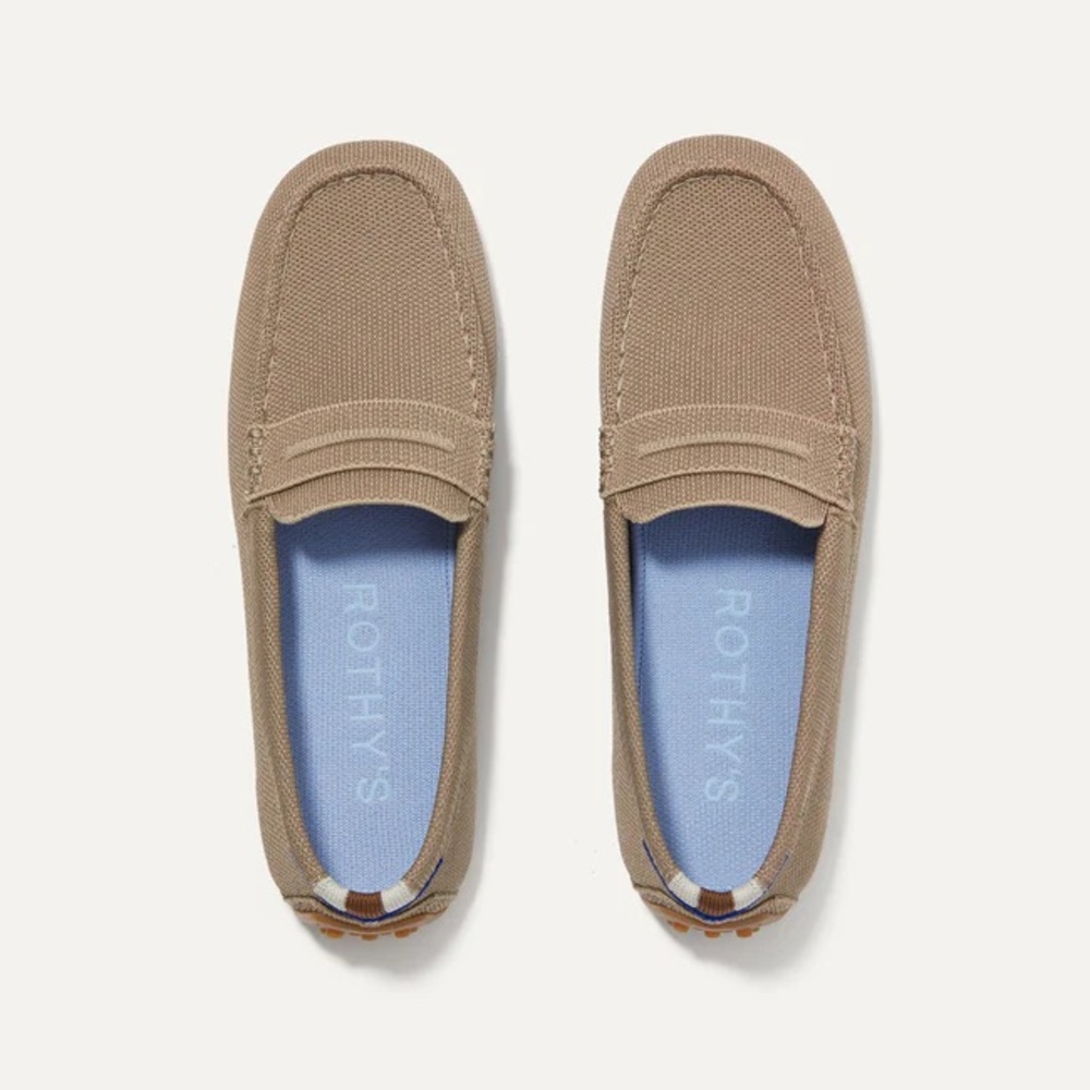 Rothy’s “The Driver” Mule in “Latte”